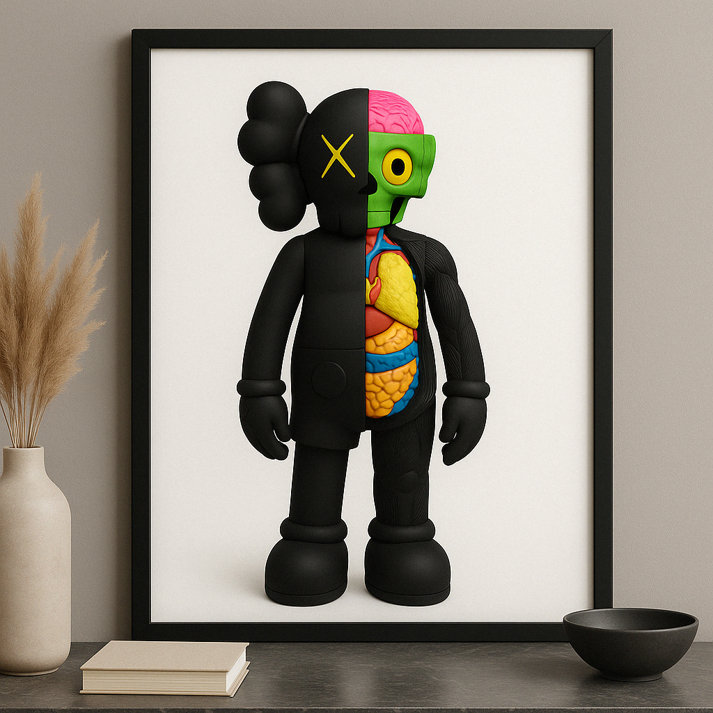 Tableau KAWS Zombie Dissected