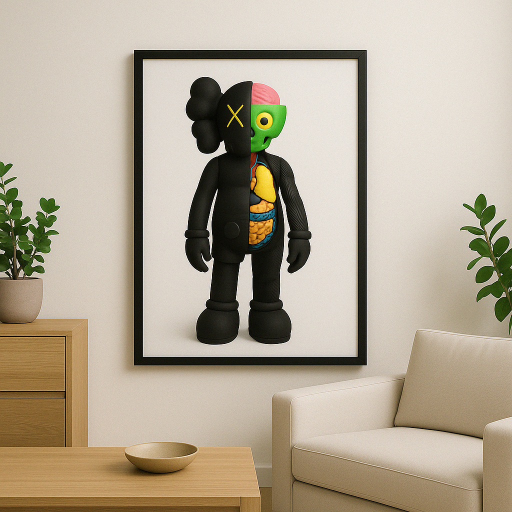 Tableau KAWS Zombie Dissected